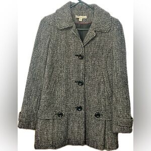 American Rag Textured black and White Pea Coat